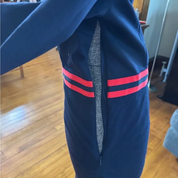 NWT Boden Annette Ponte Navy & Red Dress w 3/4 Sleeves Sz 10 US Dress like Kate! - Picture 4 of 15